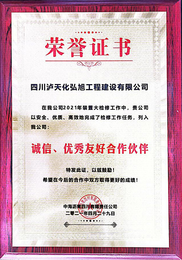 誠(chéng)信、優(yōu)秀友好合作伙伴(圖1)